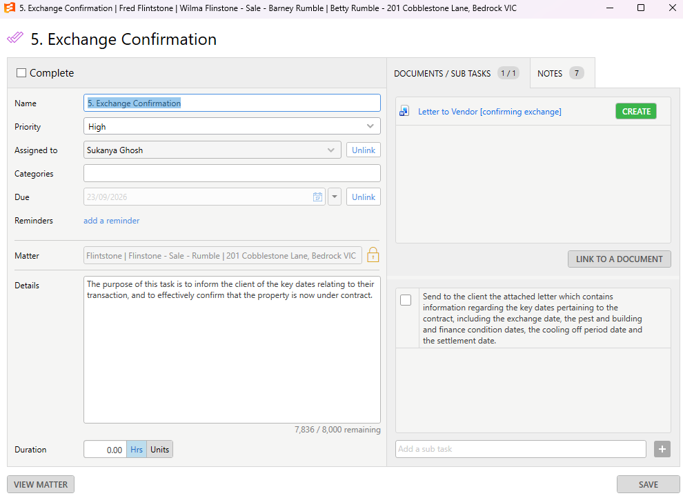 VIC Sale Exchange Confirmation step VIC Sale Exchange Confirmation step
